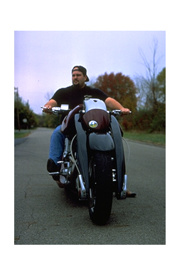 Tim Clemens riding Apache Warrior Motorcycle
